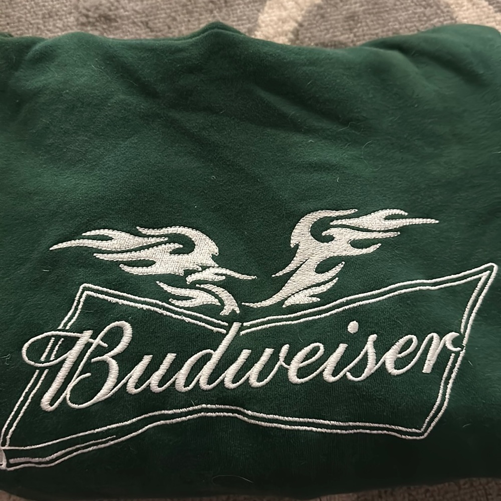 Green PacSun Budweiser Sweatshirt